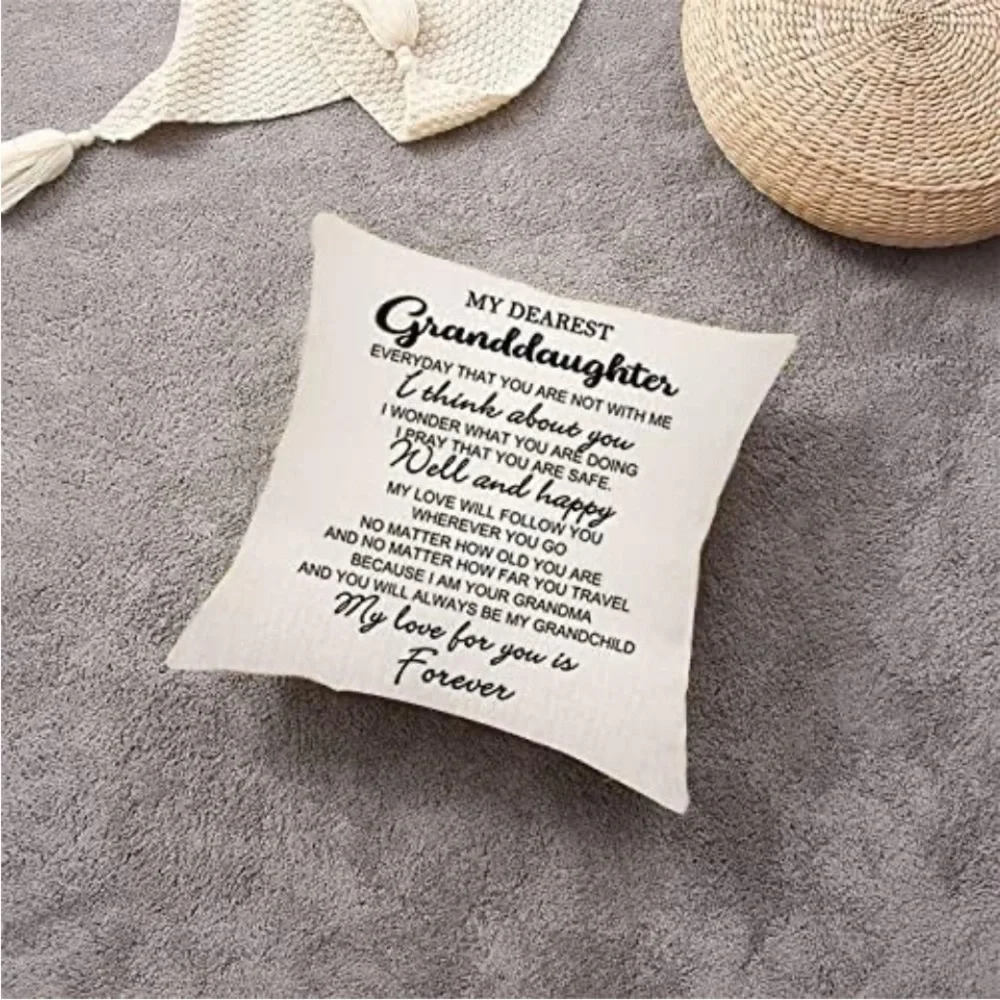 New Granddaughter Gifts from Grandma Pillow Covers Granddaughter no insert